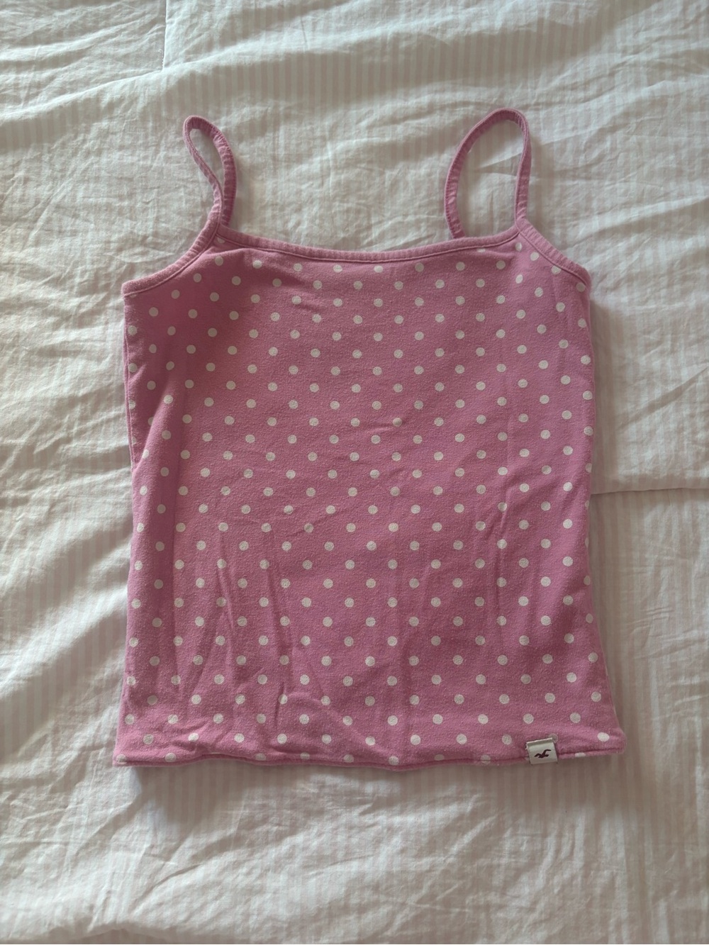 Viral Pink Polka Dot Cami Tank Top - Women